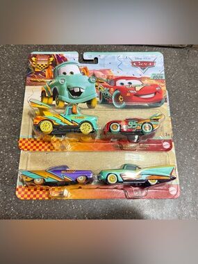 Disney cars Turquoise & Red Die-Cast Vehicle 4-Pack
